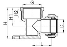 Локоть настенной плиты C×FI, HS100-011