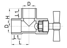 Тройник-ловушка квадратная, HS110-020
