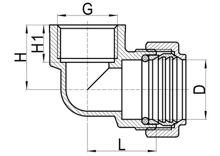 Внутренний отвод C×FI, HS140-005