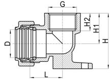 Подрозеточный отвод C×FI, HS140-009 