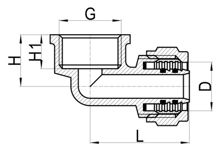Внутренний отвод C×FI, HS210-006