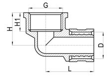 Внутренний отвод C×FI, HS300-005